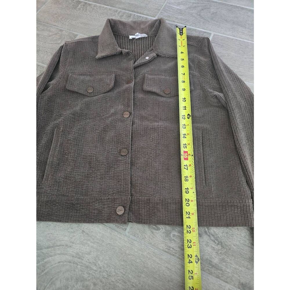 Women's For the Republic Brown Corduroy Trucker Jacket‎ Brown Size Medium - Picture 2 of 7